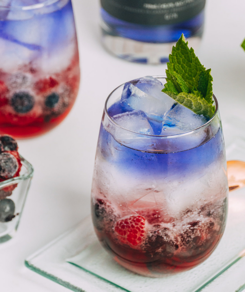 Cocktail Recipe: Red, White, & Blue Gin Spritz