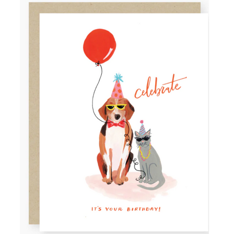 2021 Co. Pets in Shades Birthday Card