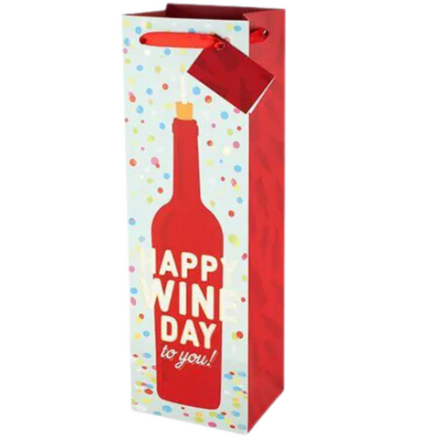 "Happy Wine Day To You" Wine Gift Bag
