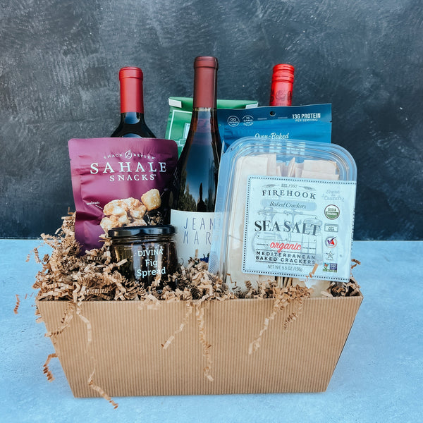 Red Wine Lovers Gift Basket White Horse Wine and Spirits