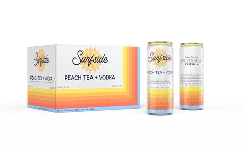 SurfSideVodka and Peach Tea 4pk Cans