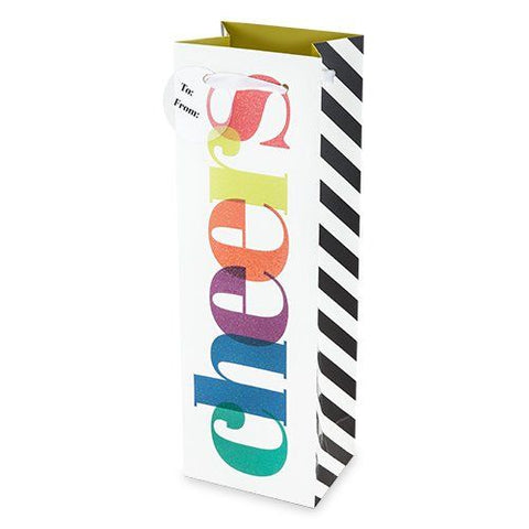 Colorful Cheers Wine Gift Bag