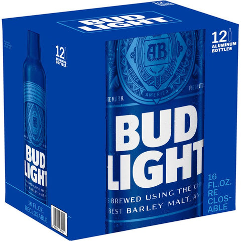 Bud Light Aluminum 16oz Bottles 12pk