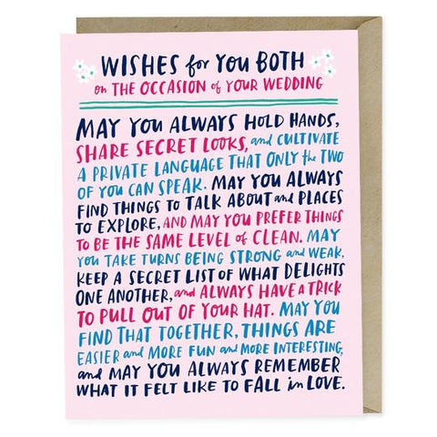 Emily McDowell: Wishes for Your Wedding Card