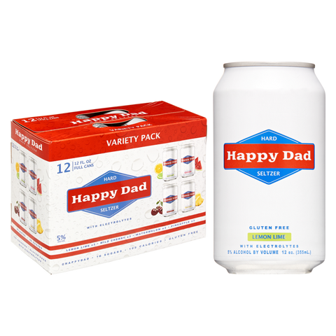 HAPPY DAD HARD SELTZER VARIETY 12PK CANS