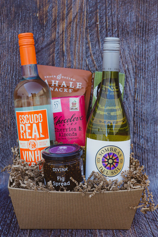 White Wine Classic Gift Basket Silver 2025