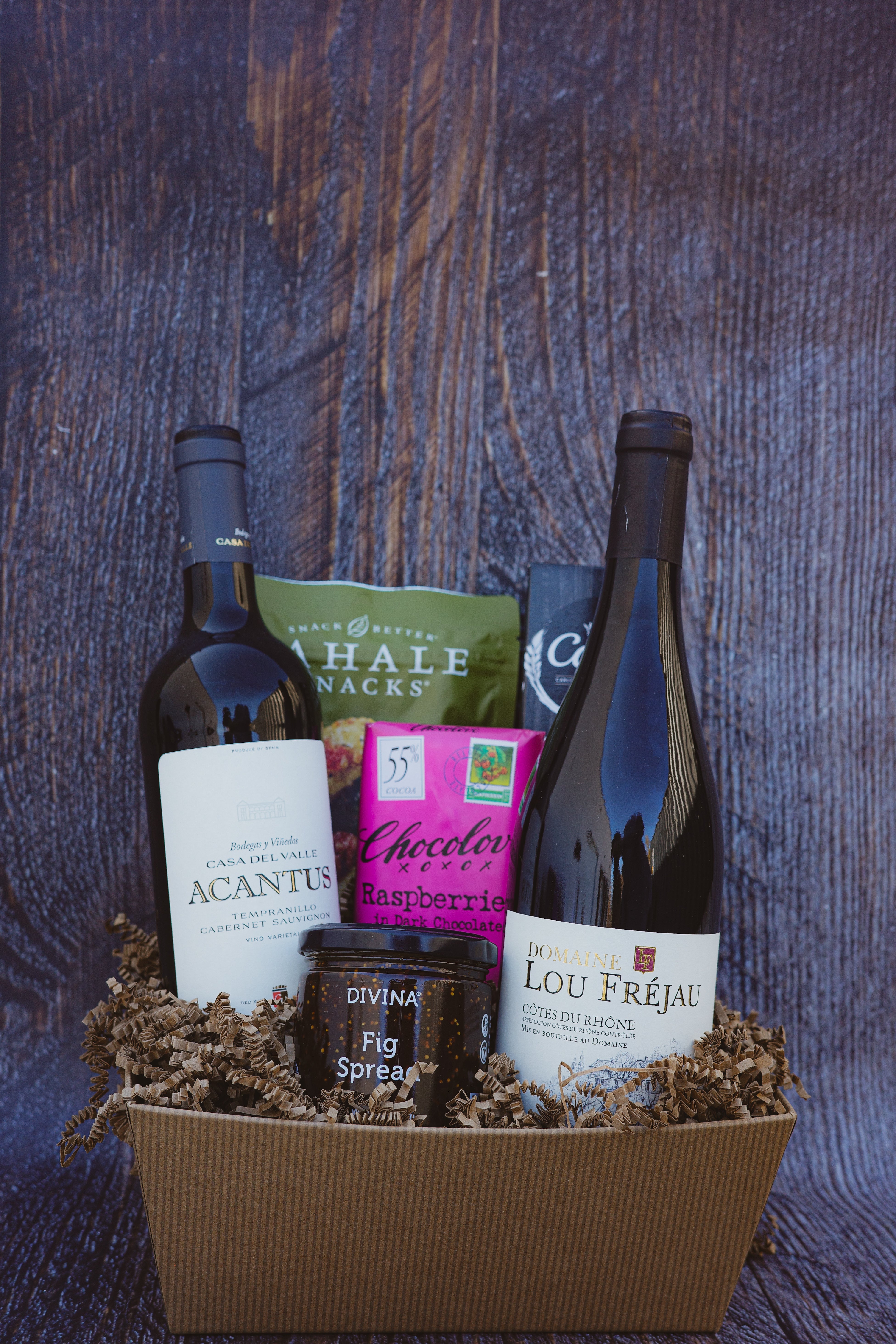 Classic Red Wine Gift Basket Silver 2025