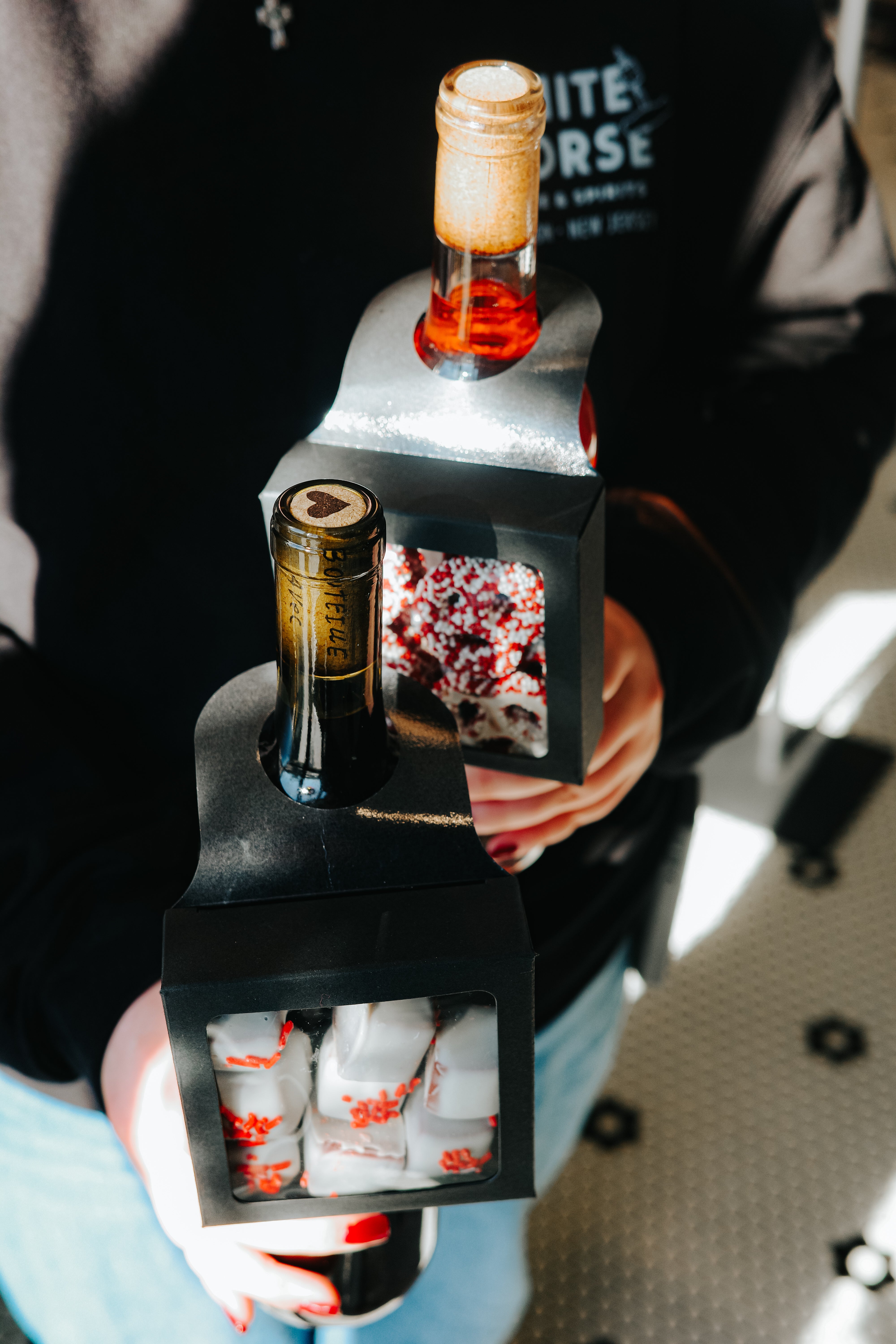 Valentine's Day Red Velvet Caramel Bottle Toppers