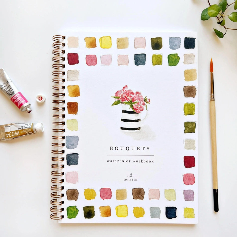 EMILY LEX BOUQUETS WATERCOLOR WORKBOOK