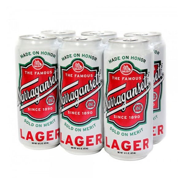 NARRAGANSETT LAGER 16OZ 6PK
