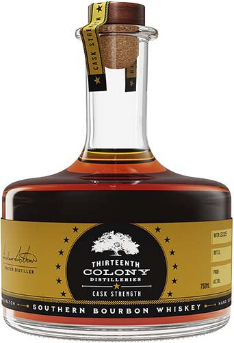 Thirteenth Colony Bourbon Whiskey Cask Strength 750ml