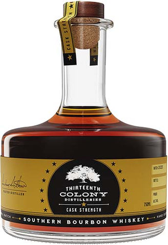 Thirteenth Colony Bourbon Whiskey Cask Strength 750ml