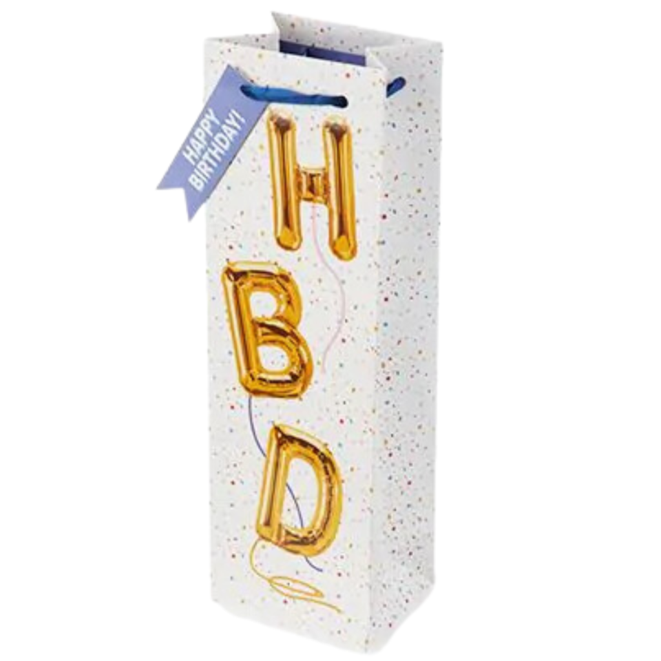 HBD Balloon Wine Gift Bag
