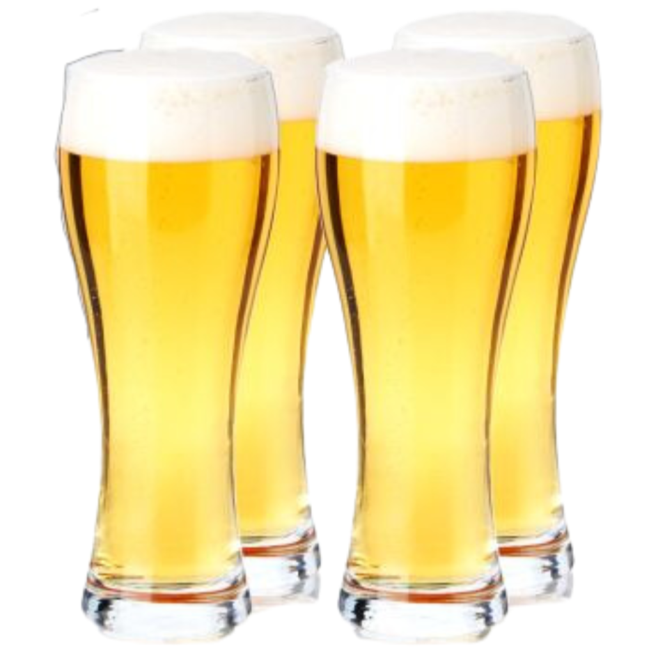 Wheat Beer Glasses [4-pack]