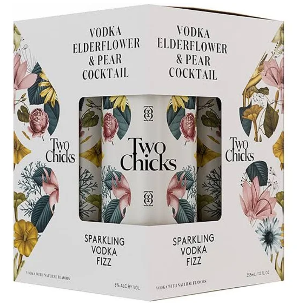 Two Chicks Vodka Fizz - 4pk Cans