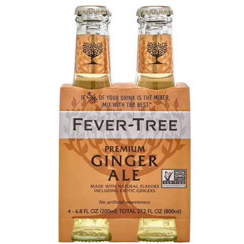 Fever Tree Ginger Ale - 4pk Bottles