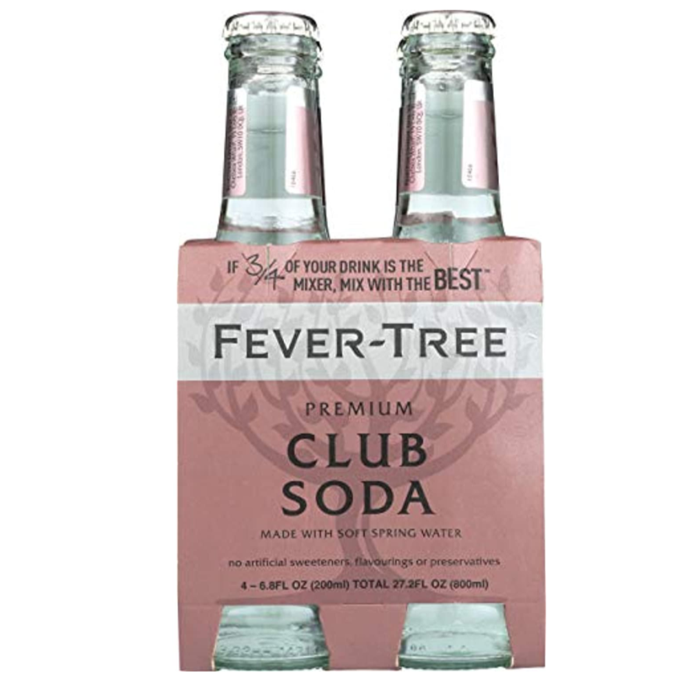 Fever Tree Premium Club Soda - 4pk Bottles
