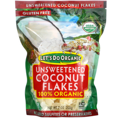 Let's Do organic Unsweetened Coconut Flakes