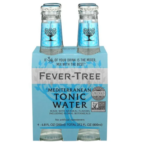 Fever Tree Mediterranean Tonic Water - 4pk Bottles