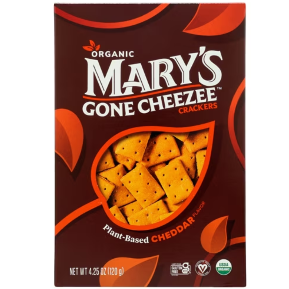 Mary's Gone Cheezee Vegan Cheddar Crackers