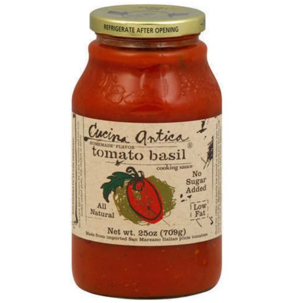 Cucina Antica Tomato Basil Sauce 25oz – White Horse Wine and Spirits