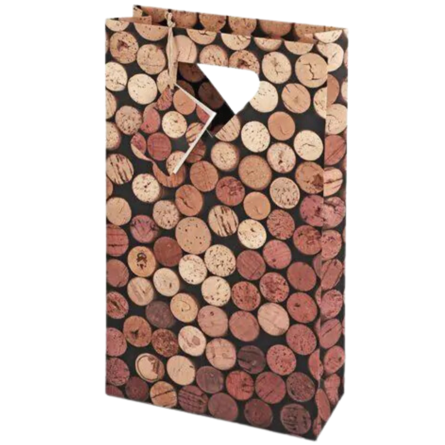 Cork Ends 2-Bottle Gift Bag