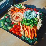 Rainbow Veggie & Dip Plate - Catering