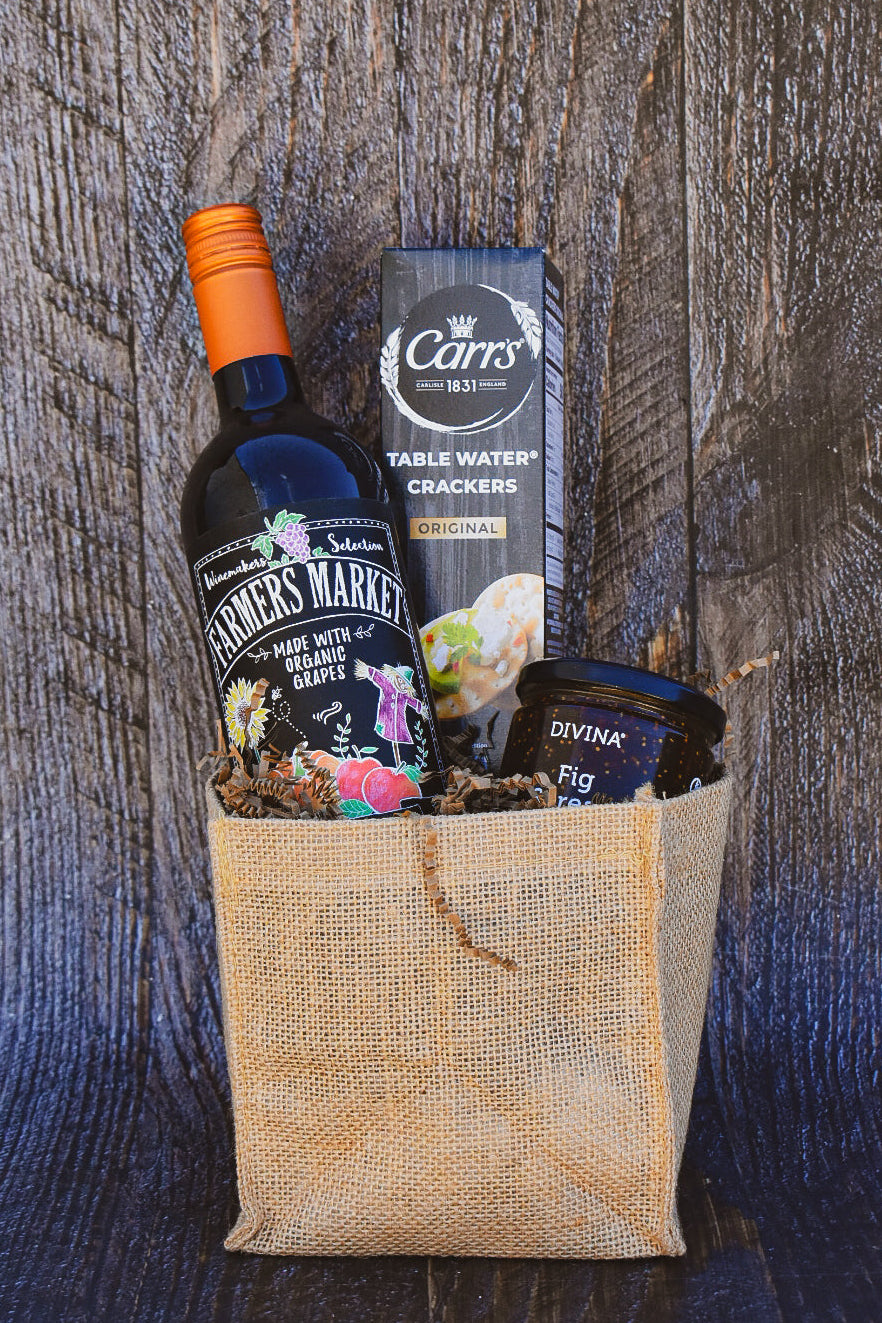 Red Wine Gift Basket Bronze 2025