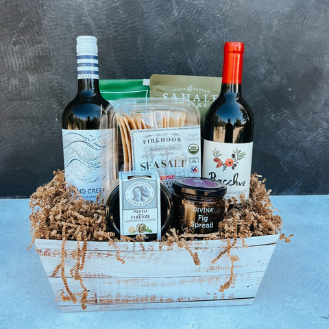 Red Wine Classic Gold Gift Basket
