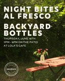 White Horse x Lola's: Night Bites Al Fresco - June 18th