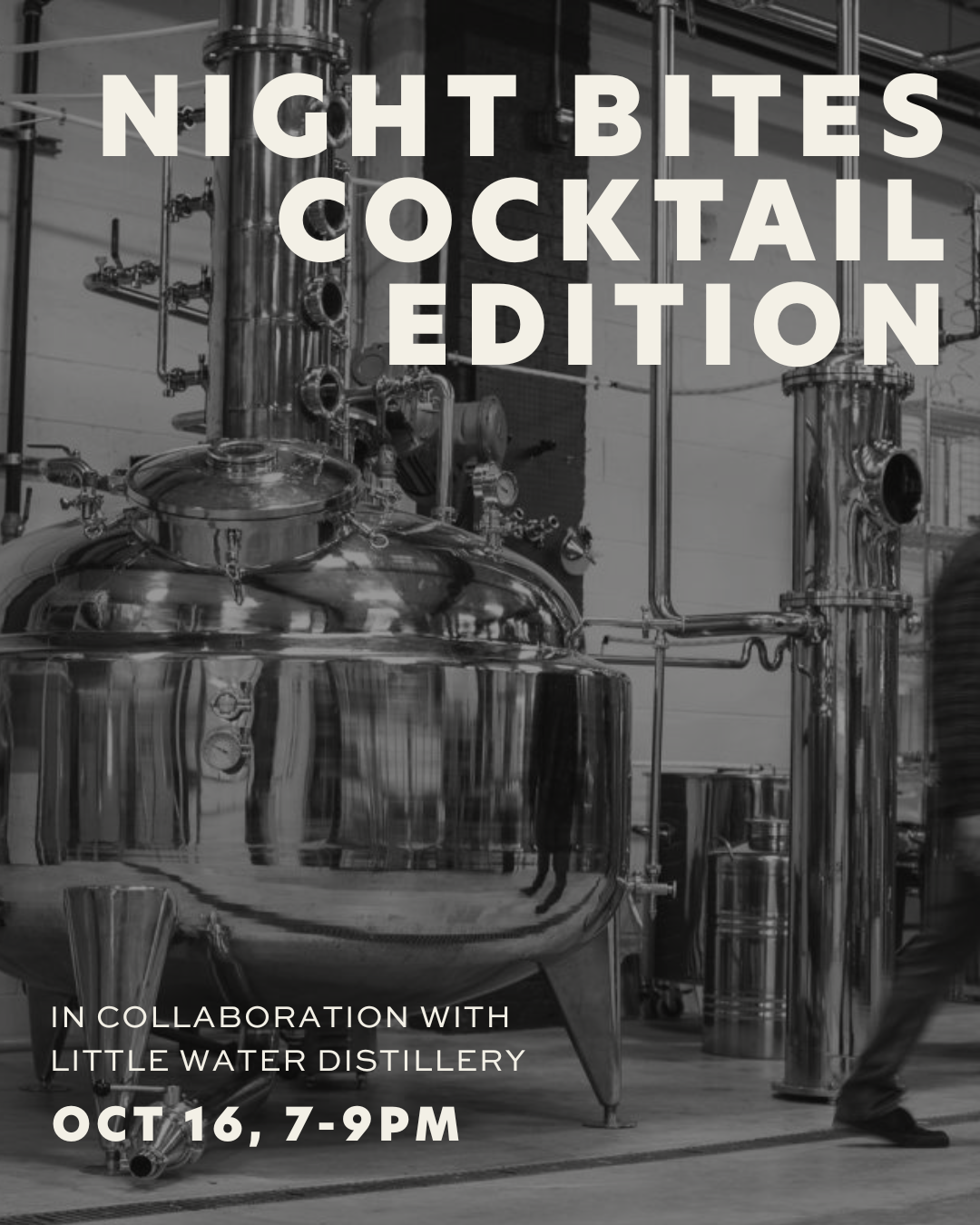 White Horse x Lola's: Night Bites October 16th with Little Water Distillery