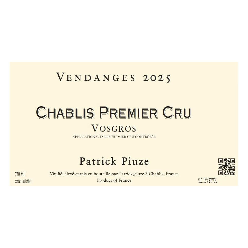 Patrick Piuze Chablis 1er Cru Vosgros