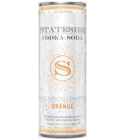Stateside Vodka and Soda Orange 4pk Can