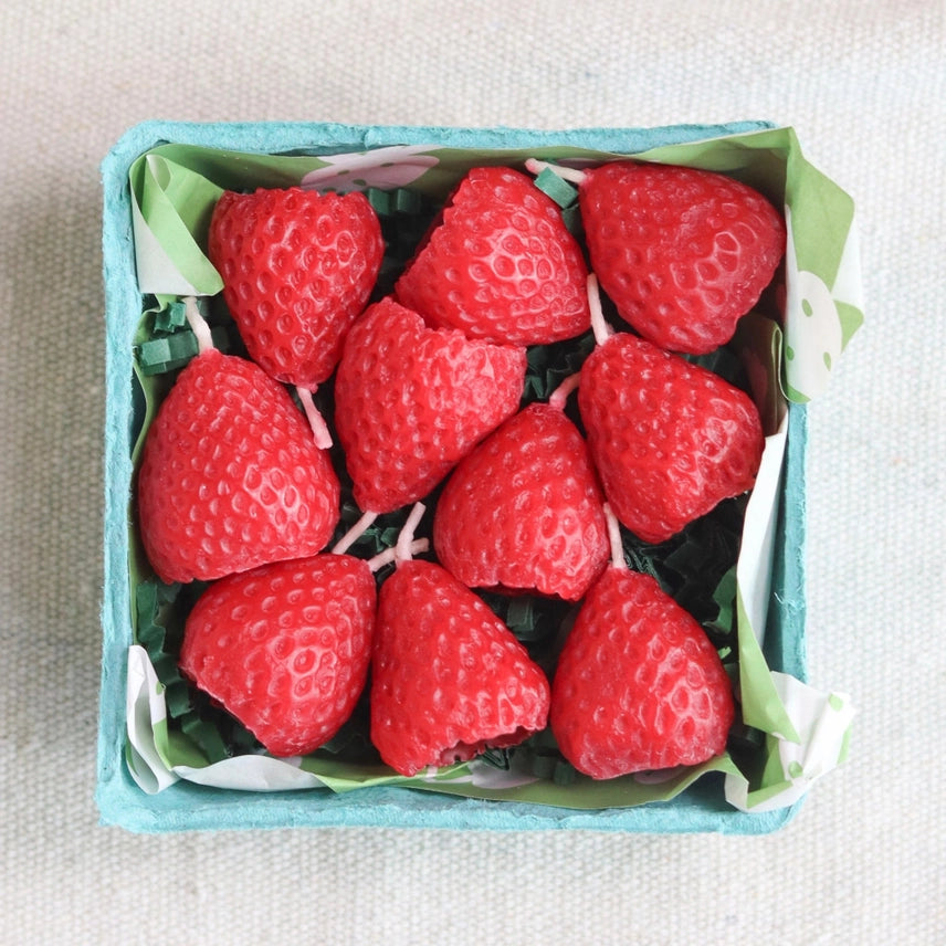 Happy Organics Beeswax Strawberry Candles