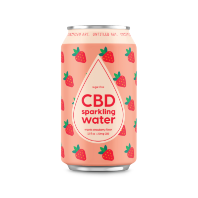 UNTITLED ART CBD SPARKLING WATER STRAWBERRY CAN