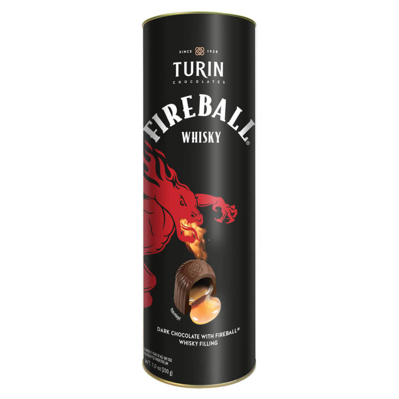 Turin Fireball Whiskey Chocolate Tube