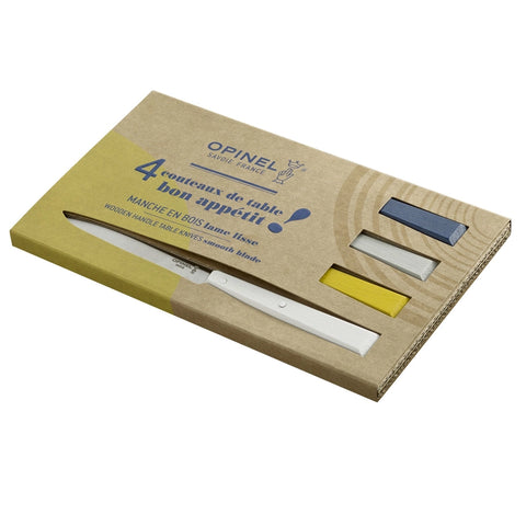 Opinel Steak & Table Knives Set in Celeste