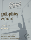 Pilates & Picnic on the Patio