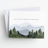 Waste Not Paper Greatest Adventure Mountains Card