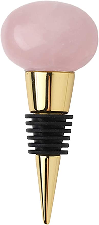Rose Quartz Bottle Stopper