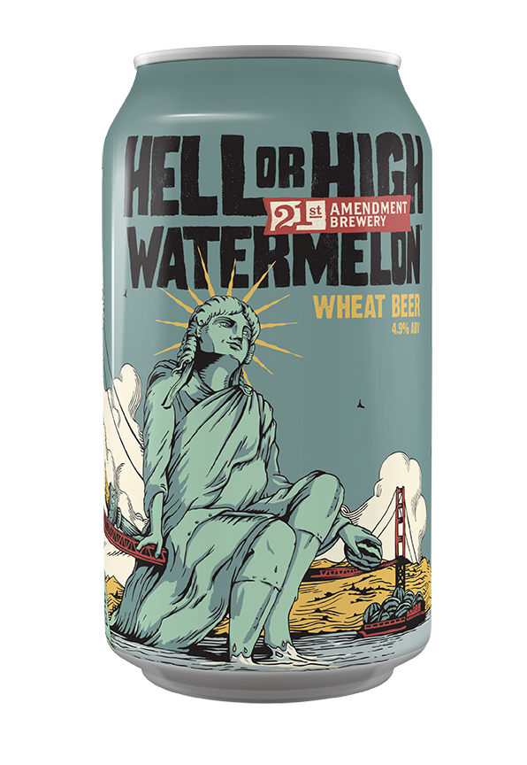 21st Amendment Brewery Hell or High Watermelon 6PK Cans