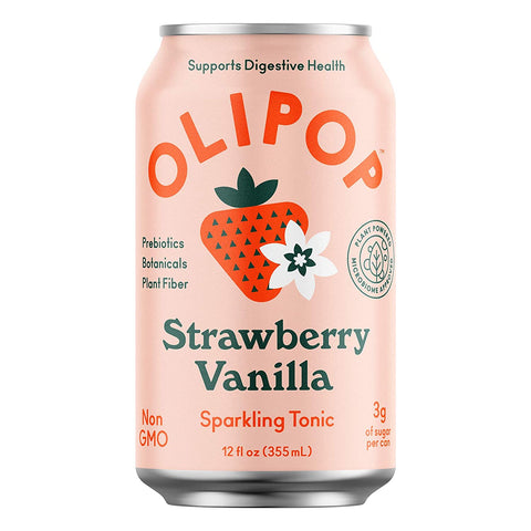 Olipop Sparkling Tonic Strawberry Vanilla
