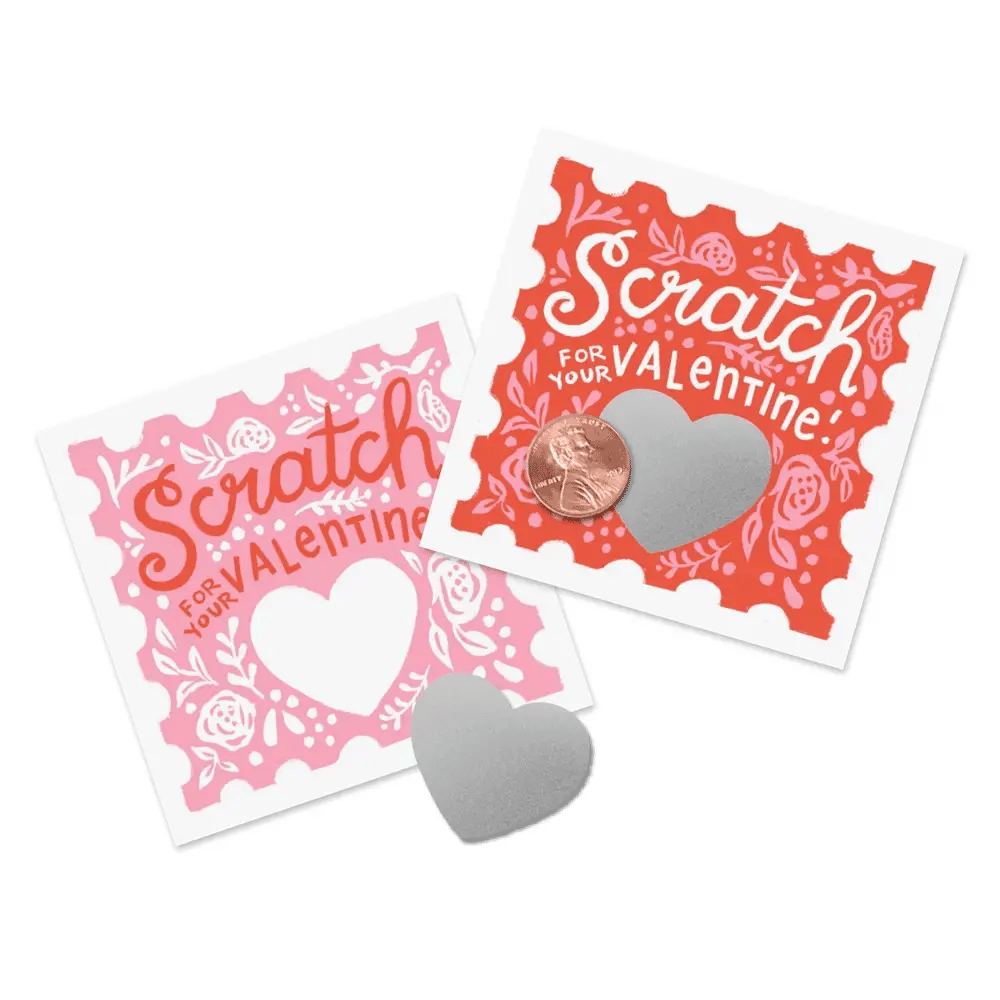 Inklings Paperie: Floral Scratch Off Valentine's