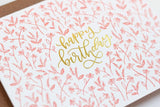 1Canoe2: Tiny Floral Birthday Card