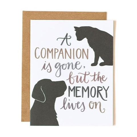 1Canoe2: Pet Sympathy Card