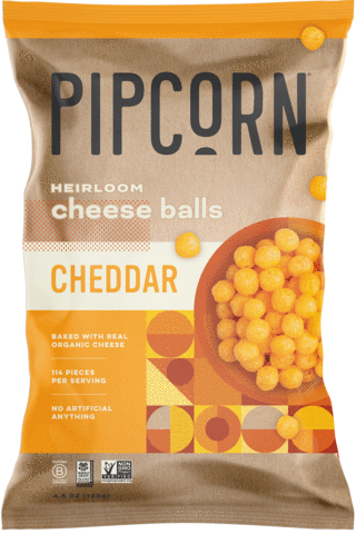 Pipcorn Cheddar Cheese Balls