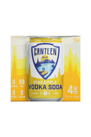 Canteen Vodka Soda Pineapple 4pk