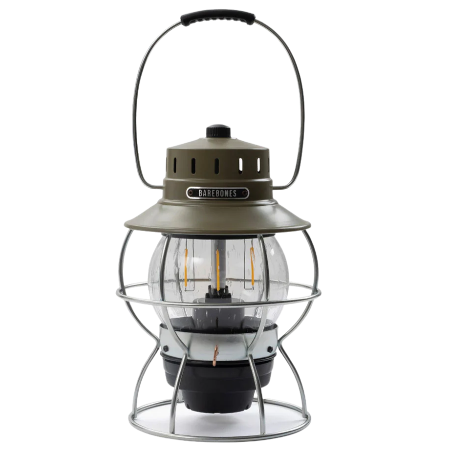 Barebones Railroad Lantern - Olive Green – White Horse Wine and Barebones Railroad Lantern - Olive Green – White Horse Wine and
