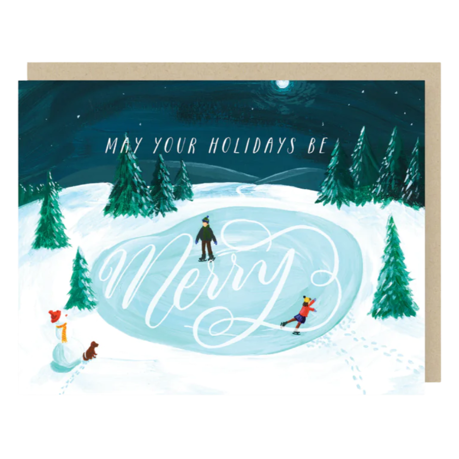2021 Co. May Your Holidays Be Merry Skating Card