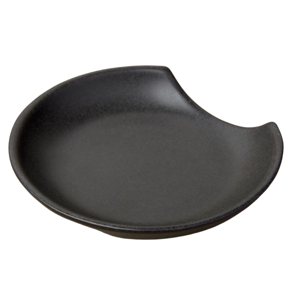 Stoneware Spoon Rest - Black